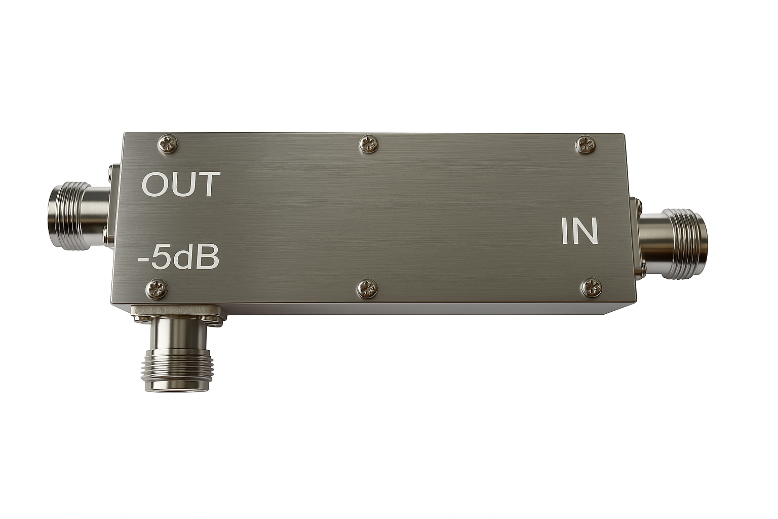433–6500 MHz 5 dB RF Directional Low PIM Power Splitters Coupler  N-Type Low VSW